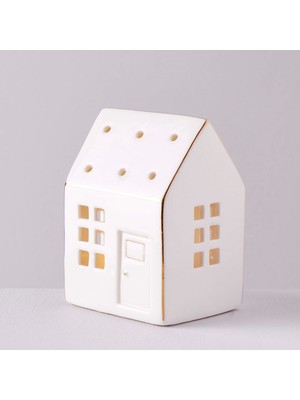 Linens Housing 7X6X9CM Ledli Dekor Beyaz