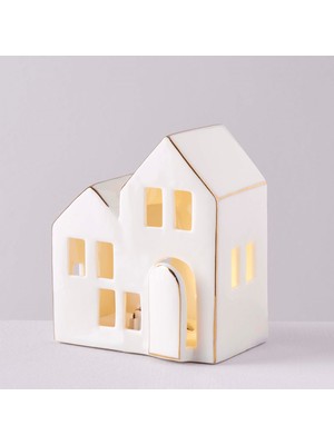 Linens Housing 8X6X10 cm Ledli Dekor Beyaz