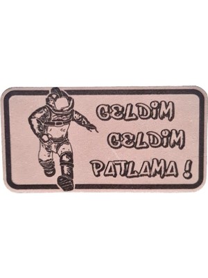 Seyhan Askeri Malzeme Eod Bomba Imha Deri Peç -Geldim Geldim Patlama -Arma - Leather Patch2