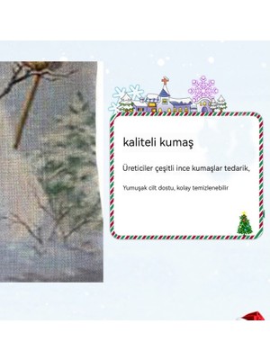 Maskot 45CM Noel Süslemeleri Kale Kardan Adam Yastık (Yurt Dışından)