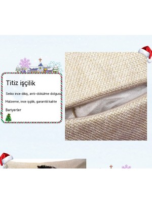 Maskot 45CM Noel Yıkanabilir Dekoratif Kanepe Sırtı (Yurt Dışından)