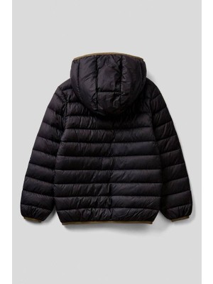 United Colors Of Benetton Erkek Çocuk Logolu Puffer Mont 2TWDCN018