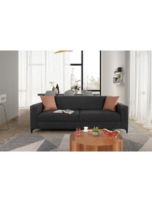 Perla Sofa Ecol Yataklı Kanepe Antrasit