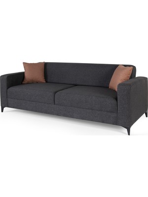 Perla Sofa Ecol Yataklı Kanepe Antrasit