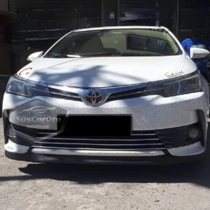 Toyota Corolla E170 2013-2018 Uyumlu Üniversal Astra H Lip Esnek Ön Lip 2 Parça Tampon Altı Dil Karlık Ön Ek