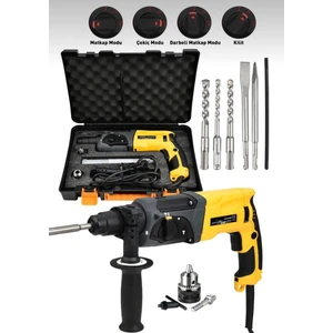 Germany Steel Extra Güçlü 4200W Probakır Sargı Kırıcı Delici Darbeli Hilti Matkap 5 Adet Uç Metal Şanzuman Ssch-Kırcı2