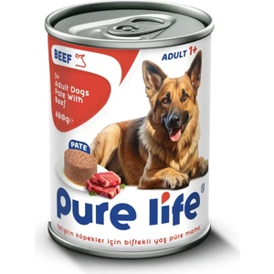 Pure Lıfe Yetişkin Köpek ( Beef ) Sığır Etli Yaş Püre Mama 400 gr x 20 Adet