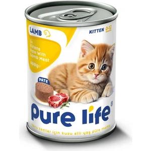 Pure Lıfe Yavru Kedi Kuzu Etli Yaş Püre Mama 400 gr x 20 Adet