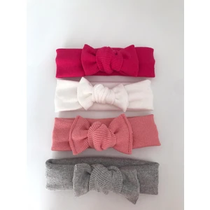 Nis Butik Kurdeleli Diz Altı Bebek Çorabı ve Bandana Seti