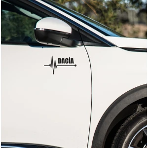 Dacia Uyumlu Kapı ve Çamurluk Uyumlu Araç Markalı Sticker Seti - 2li Set - K Atatürk Imza Hediyeli