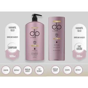 Dp Daily Perfection Karanfil Özlü 500 ml Tuzsuz Şampuan - Karanfil Özlü Saç Bakım Kremi 350 ml