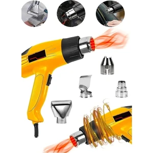 Germany Steel Pro Çift Kademeli 4200W Termik Koruma Bakır Sargılı 2 Kademeli Isı Ayarlı Sıcak Hava Üfleme Tabanca