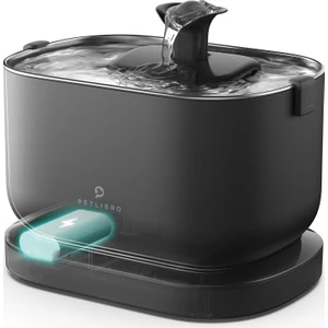 Petlıbro Evcil Hayvan Çeşmesi Kablosuz Pille Çalışan Siyah