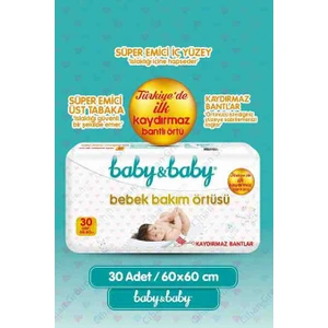 Baby Bebek Bakım Örtüsü 60X60 cm 30 Adet