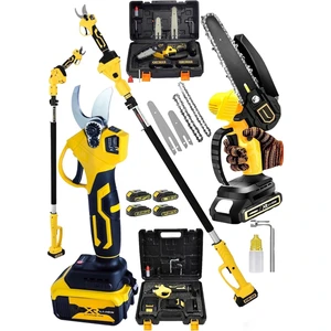 Dynamic Max Alman 128 Vf 2 Li Set 4 Akülü Şarjlı Ağaç Dal Kesme Budama Makası Testere Teleskopik Hediyeli TYCOFV51PN169823216201316
