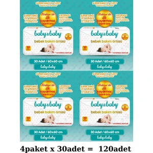 Baby Baby Bebek Bakım Örtüsü 4PAKETX30ADET=120ADET