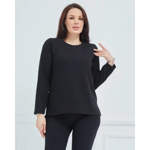 Fresh Moda Kadın Kışlık Günlük Anne Penye Bluz