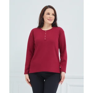Fresh Moda Kadın Kışlık Günlük Anne Penye Bluz