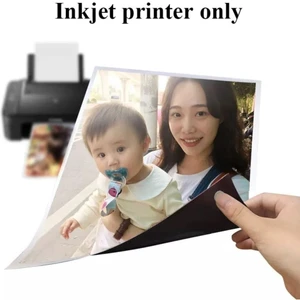 Dünya Magnet 5 Adet Baskı Yapılabilir Manyetik Fotoğraf Kağıdı (21X 30CM) Püskürtmeli ve Inkjet Yazıcılara Uygun
