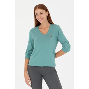 U.S. Polo Assn. G082SZ0TK-1629839-FW Kadın Slim Kazak