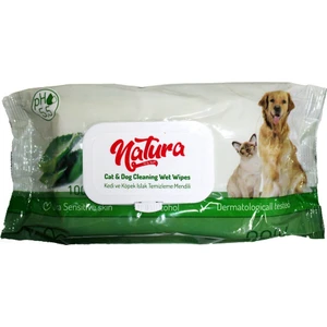 Natura Pet Natura Evcil Hayvan Temizleme Mendili 100 Yaprak