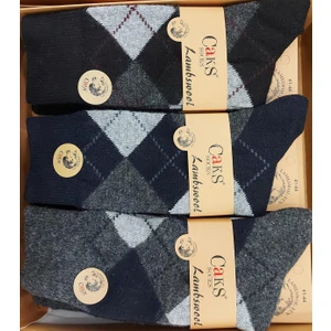 Erkek Lambswool Yün Çorap 12 Adet