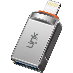 Linktech O198 USB - Iph Lightning Otg Dönüştürücü Çevirici Metal Adaptör
