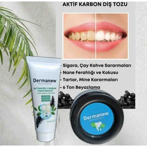 Karbon Diş Temizleme Tozu ve Karbon Diş Macunu ( Set)