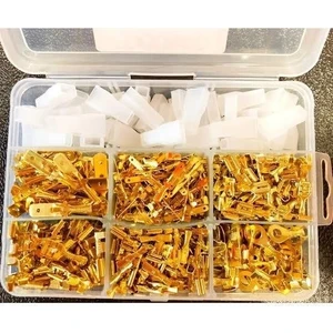 530 Parça Sarı Terminal Karışık Set (Oto Tip Şase Pabuç)