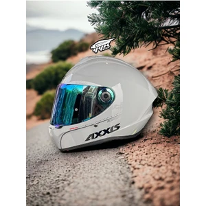 Axxıs Draken Nardo Gri. ''2 Vizörlü'' + ''sticker'' Hediyeli, Mat Motosiklet Kapali Kask