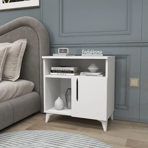 Enda Home Collection Kommen 2 Raflı Kapaklı Komodin