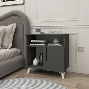 Enda Home Collection Kommen 2 Raflı Kapaklı Komodin