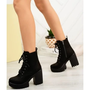 Eylüls Shoes Eylül’s Shoes Yeni Sezon Kadın Siyah Süet Bot
