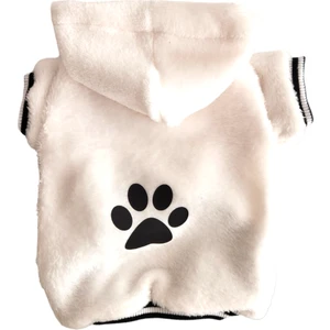 Atelyu Pet Kedi Köpek Beyaz Welsoft Patili Sweatshirt