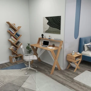 Enda Home Collection x Çalışma Odası Seti Çalışma Masası + Kitaplık + Komodin