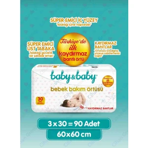 Baby Baby Bebek Bakım Örtüsü 3PAKETX30ADET