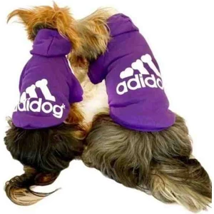 Kedi ve Köpek Sweatshirt Adidog Model Mor Renkli