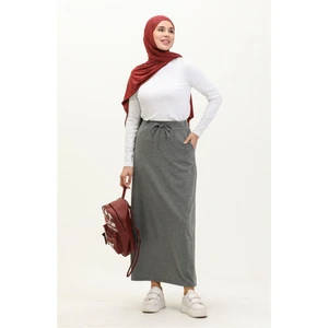 Beli Bağlamalı Cepli Spor Etek - 0152 - Antrasit