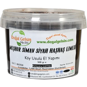 Doğal Gelsin Kolay Gelsin Meşhur Simav Siyah Haşhaş Ezmesi - 500 gr