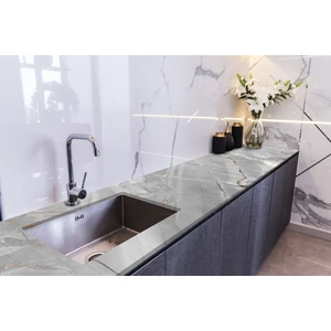 Sticker Art Tezgah Üstü Fayans Kaplama Folyosu Mutfak Tezgahı Kaplama Doğal Mermer Dokular 70 cm x 5 Metre