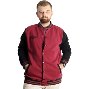 Büyük Beden Erkek Kolej Mont Spor Ceket 23628 Bordo