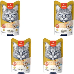 Karışık 8 Lezzetli Krema Kedi Ödülü 25X14 gr x 4 Adet