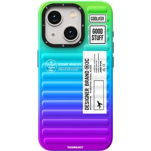 iPhone 15 Uyumlu Kılıf Youngkit The Secret Color Serisi Kapak Mavi