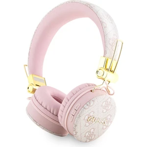 Kulak Üstü Bluetooth Kulaklık Guess Orjinal Lisanslı Pu Deri Ayarlanabilir Tasarım Pembe