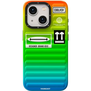 iPhone 15 Uyumlu Kılıf Youngkit The Secret Color Serisi Kapak Yeşil