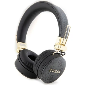 Kulak Üstü Bluetooth Kulaklık Guess Orjinal Lisanslı Pu Deri Ayarlanabilir Tasarım Siyah