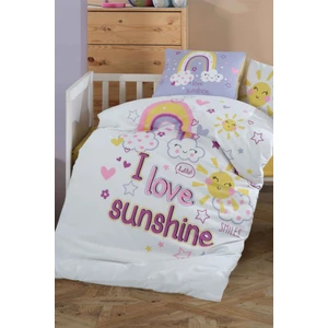 Sun Love Sarı %100 Pamuk Bebek Nevresim Takımı