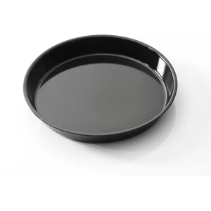Siyah Parlak Emaye Yuvarlak Fırın Tepsisi 42 cm