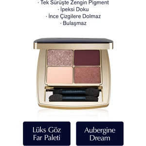 Estee Lauder Göz Farı - Pure Color Envy Luxe Eyeshadow Quad Göz Far Paleti - Renk: 03 Aubergine Dream - 6gr