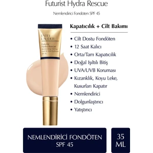 Estee Lauder Futurist Hydra Rescue SPF 45 Nemlendirici Fondöten 35ml - Renk: 2N1 Desert Beige